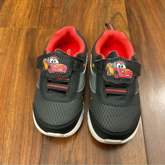 Disney Baby Pixar Cars Lightning McQueen grey Velcro sneakers - Picture 2 of 6